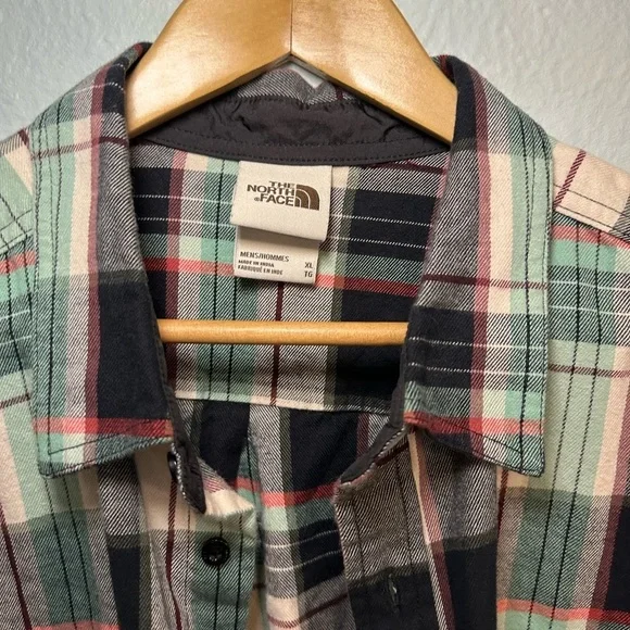 North Face Arroyo Flannel Shirt 100% Cotton Men’s XL Outdoor Hiking - Picture 2 of 6